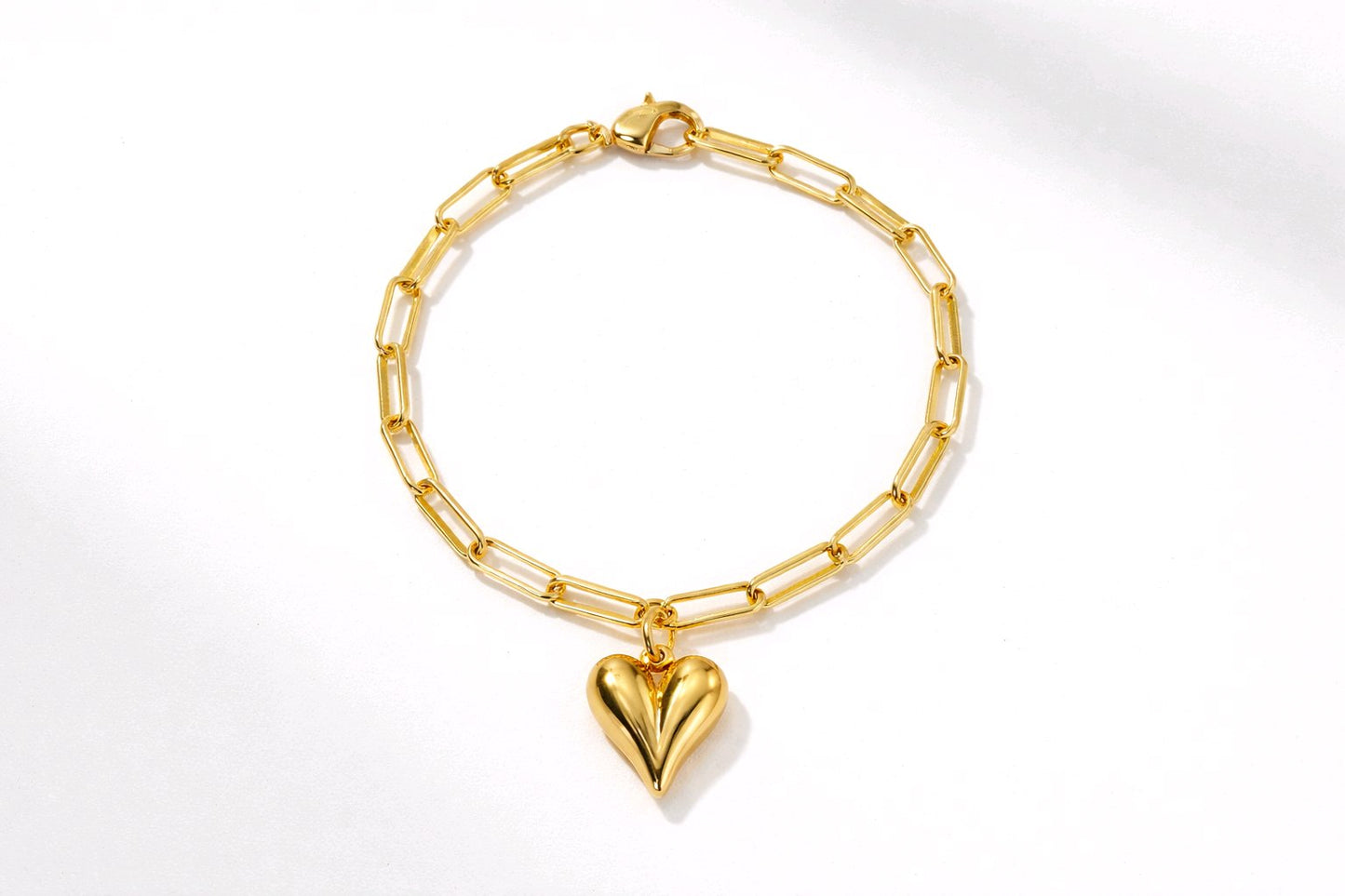 Pulsera Corazón Dorado