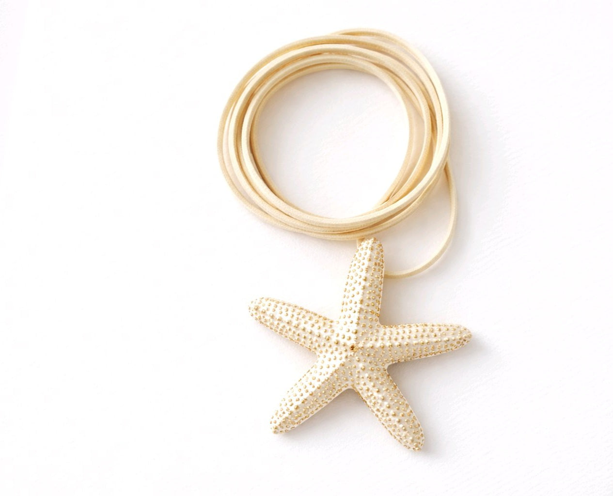 Colgante Estrella de Mar Blanca