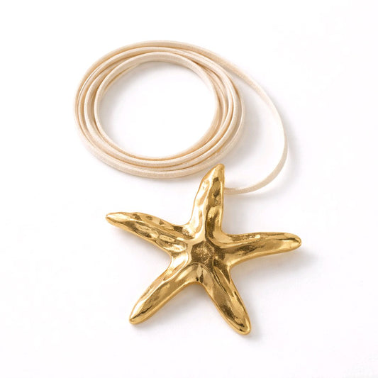 Colgante Estrella de Mar Dorada Grande