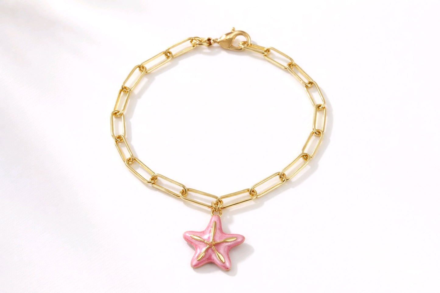 Pulsera Estrella de Mar Rosa