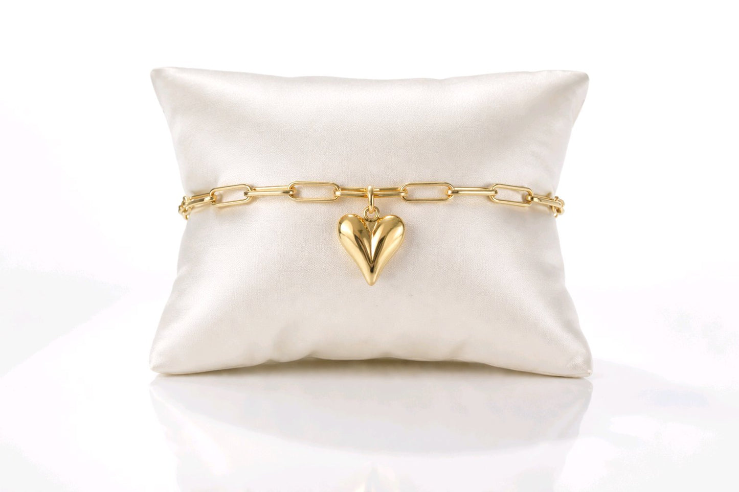 Pulsera Corazón Dorado