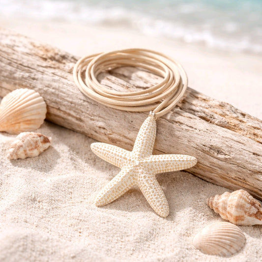 Colgante Estrella de Mar Blanca